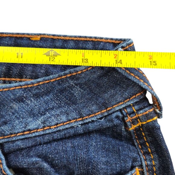Ariat Trouser Mid Rise Lexie Wide Leg Jeans Size 30 Short Rascal Blue Dark Wash - Picture 4 of 9